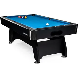 Billardtisch 7ft - 213x122x80 cm - 7 Fuß Pool Billard - Kugelrücklauf - Tischbillard mit Zubehör - Billard Tisch - Buckshot Blackmagic