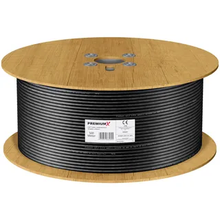 PremiumX Premium X CAT 7 Outdoor Netzwerkkabel 500m – 10 Gbit/s Erdkabel Datenkabel Ethernetkabel LAN Kabel für Außen S/FTP AWG23/1 Verlegekabel - reines
