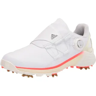 adidas Women's ZG21 Recycled Polyester BOA Golf Shoes, Footwear White/Core Black/Solar Red, 11 - 44 EU