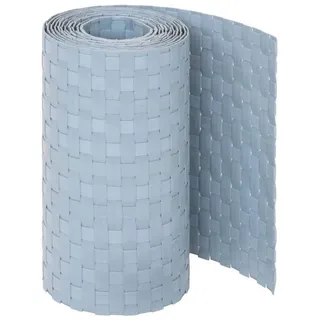 Jardinion Sichtschutzstreifen Sichtschutzstreifen Rattan Optik, (250 x 19 cm, hellgrau, 1-St), Sichtschutz für Balkon, Terrasse- und Gartenzaun grau