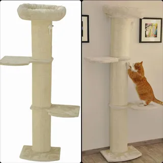 nanook shop Wandkratzbaum Stella beige 186 x 45x 39 cm - Beige