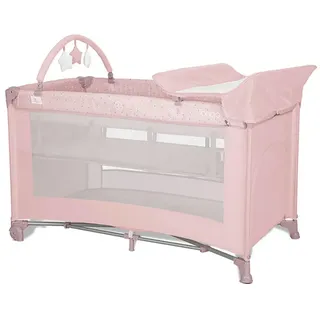 Lorelli Reisebett, Rosa, Kunststoff, 70x127 cm, Babymöbel, Babybetten, Reisebetten