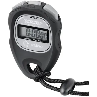 Renkforce WT-034 Stoppuhr digital Schwarz