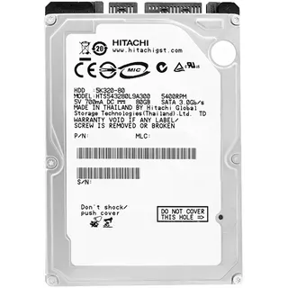 Hitachi 80Gb HTS543280L9A300 8Mb Cache 5400Rpm Sata II 2.5''