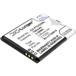 TCTK Akku 700mAh Kompatibel mit [Panasonic] KX-TU327, KX-TU327EX, KX-TU327EXBE, KX-TU328, KX-TU328EX, KX-TU328EXBE, KX-TU339, KX-TU339EXBE, KX-TU349 Ersetzt BJ-LT100010 FBA