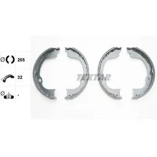 Textar Bremsbackensatz, Feststellbremse 91078500