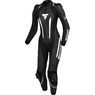SHIMA Miura RS Damen 1-Teiler Motorrad Lederkombi, schwarz/weiß, 42