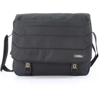 National Geographic "Pro", Damen, Gr. B/H/T: 10,5cm x 31cm x 38cm, schwarz, Nylon, unifarben, Taschen Schultertasche, mit Überschlag