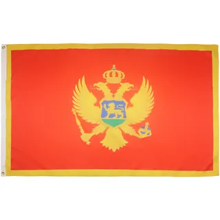 AZ FLAG - Flagge Montenegro - 150x90 cm - Montenegrinische Fahne 90 x 150 Cm Feiner Polyester - Flaggen