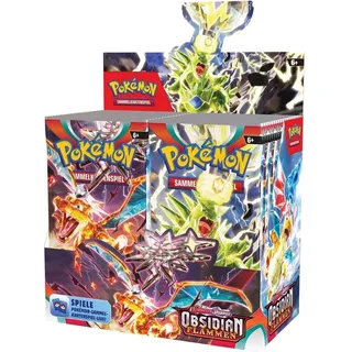 Pokémon Karmesin & Purpur Obsidian Flammen Boosterpack Display 36 St.