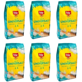 6x Schär Mix Universale Miscela Di Fraine Glutenfrei Mehl 1kg