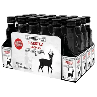 st.hubertus tropfen Lakritz Likör 16% Vol. 0,02 l