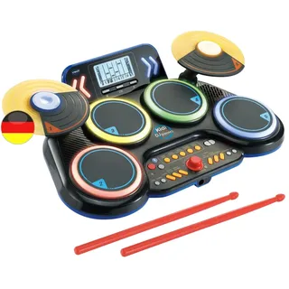 VTech Kidi DJ Drums – Elektronisches Schlagzeug mit Leuchteffekten und Lernmodus – Für Kinder von 6-12 Jahren - German Version/Deutsche Version