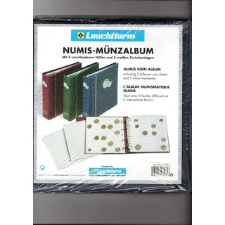 Leuchtturm Numis Münzalbum, blau
