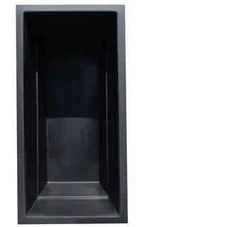 Wacredo Fertigteich GFK Rechteckbecken 240 x 120 x 100cm, BxLxH: 120x240x100 cm, 1900 l, Rechteckbecken, Teichbecken, architektonisch schwarz
