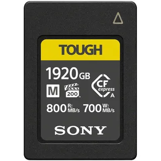 Sony Tough CFexpress Typ A R 800 MB/S / W 700 MB/S 1920 GB