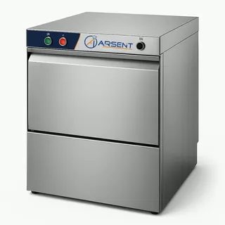 ARSENT Industriespülmaschine mit Reinigungsmittel- und Klarspülmittelpumpe 50X50