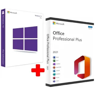 Microsoft Office 2021 Professional Plus & Windows 10 Professional - (Bundle)