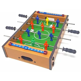 Tischfussball Spiel Mini Fussball Tisch Kicker 33 x 21 cm Stabil Fertig Montiert