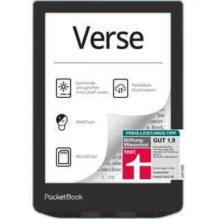 PocketBook Verse eReader Blau eBook-Reader 6" eINK Touch WLAN SMARTlight NEU