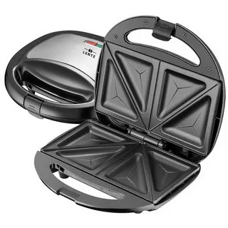 LENTZ Sandwichmaker Sandwichtoaster Toaster 29016 silber-schwarz
