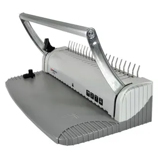 Monolith Bindegerät OB 08, A4, manuell, Plastikbindegerät, 21 Ringe, bindet 150 Blatt