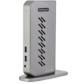 Startech Hybrid Universal USB 3.0 Dockingstation für USB-C- oder USB-A-Laptop - Dual-Monitor Dock, 4K 60Hz HDMI und DisplayPort, 3,5-mm-Buchsen, MacBook M1/M2, Windows, Chrome, macOS