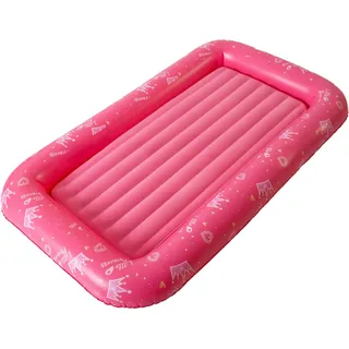 Avenli Luftmatratze Luftbett Kinderbett rosa für 1 Kind 152x89x17,5cm aufblasbare Matratze Gästebett weiche Liegefläche mit beflockter Oberfläche Reise-Bett für Camping & Zuhause