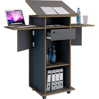 VCM Stehpult Salia M« grau, 60x127.8x44 cm