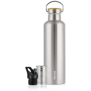 Blumtal Thermosflasche 500ml - doppelwandige Trinkflasche Edelstahl 500ml - Isolierflasche 500ml BPA frei - Edelstahl Trinkflasche - Teeflasche - Trinkflasche Thermo - Sportflasche - Stainless Steel