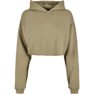 URBAN CLASSICS Oversized Cropped Kapuzenpullover Khaki 5XL