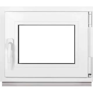 Framex Kellerfenster Weiß BxH 50x40cm (500x400mm) 2fach (32mm) Dreh Kipp DIN Rechts - Kunststofffenster Premium Fenster - Alle Größen - Weiß
