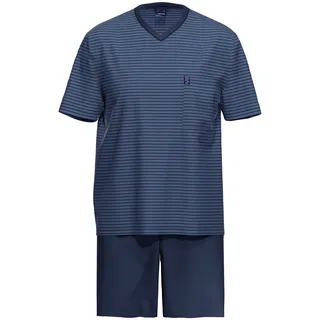 Ammann Pyjama Schlafanzug kurz Blau 54