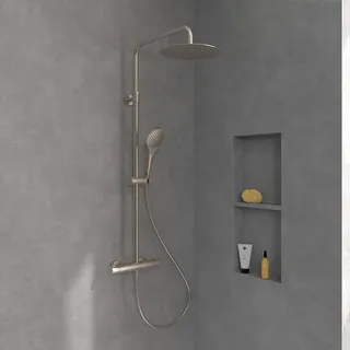 Villeroy & Boch Verve Showers Aufputz-Duschsystem mit Thermostat, TVS10900500064,