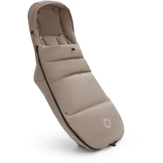 Bugaboo Performance Winter Fußsack für die kalte Jahreszeit, unverzichtbares Kinderwagen-Zubehör mit Kapuze und Zwei-Wege-Reißverschluss, Fußwärmer in Desert Taupe
