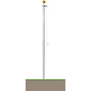 NQ Fahnenmast, 7,8 m, silberfarben