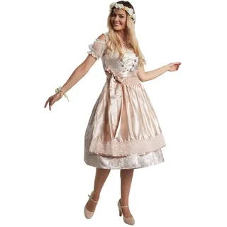 Tectake Traunstein Midi-Dirndl beige S
