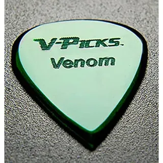 V-PicksTM »VENOM - GUITAR PICK« Plektren für Gitarre - 1.5mm - Farbe: Emerald Green