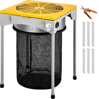 Vevor Erntemaschine Trimmer 457,2 mm Rostfreier Stahl Blattschneider Erntemaschine Grow Geschwindigkeit verstellbar Ernte Trimmer 50W Knospenschneider