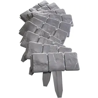 Hti-Living Rasenkante Steinoptik Nessa 250 cm grau