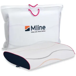 M LINE | Pillow You Fuchsia S | Kopfkissen für Rückenschläfer & Seitenschläfer mit Schulterbreite 40-45 cm - Memory Schaum - Optimale Belüftung - Niedriger Stützbedarf - 55 x 35 x 9 cm