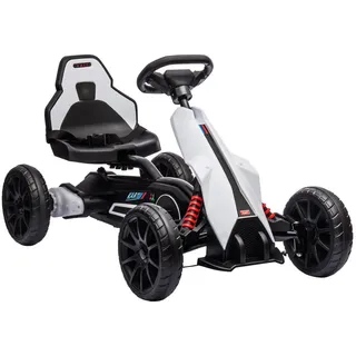 Homcom Gokart Weiß (12V)