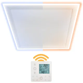 Heidenfeld Infrarot-Deckenheizung HF-HP500 mit Licht 390 W