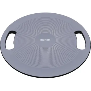 GORILLA SPORTS® Balance Board - mit Griffen, rutschfestem gummiertem Standfuß, Ø 40cm, Kunststoff - Wackelbrett, Therapiekreisel, Gleichgewichtstrainer, Balance-Board für Physiotherapie, Koordination