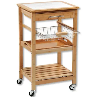 KESPER Servierwagen, Bambus, Keramik 48x81x38 cm
