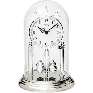 AMS "J1206", silber (silberfarben), Tischuhren, Damen
