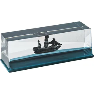 Kreuzfahrtschiff Modell Tausend Sonniges Modell Flüssige Welle Piratenschiff Dekoration Kreuzfahrt Für Mann Frau Acryl Schiffsflüssigkeits Driftflasche Desktop Ornament Unsinkbares Schiff Treibendes