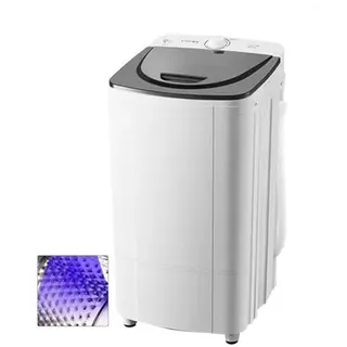 wanghaiyanBD Tragbarer Schleudertrockner, 10 kg Kapazität, energieeffizient, 2800 U/min, Wäscheschleuder mit 360° blauem Licht