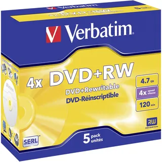 Verbatim DVD+RW 4.7GB 5er