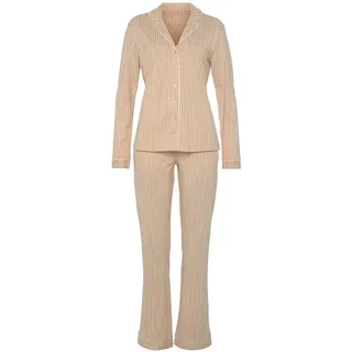 VIVANCE DREAMS Damen Pyjama rosa-gestreift Gr.44/46